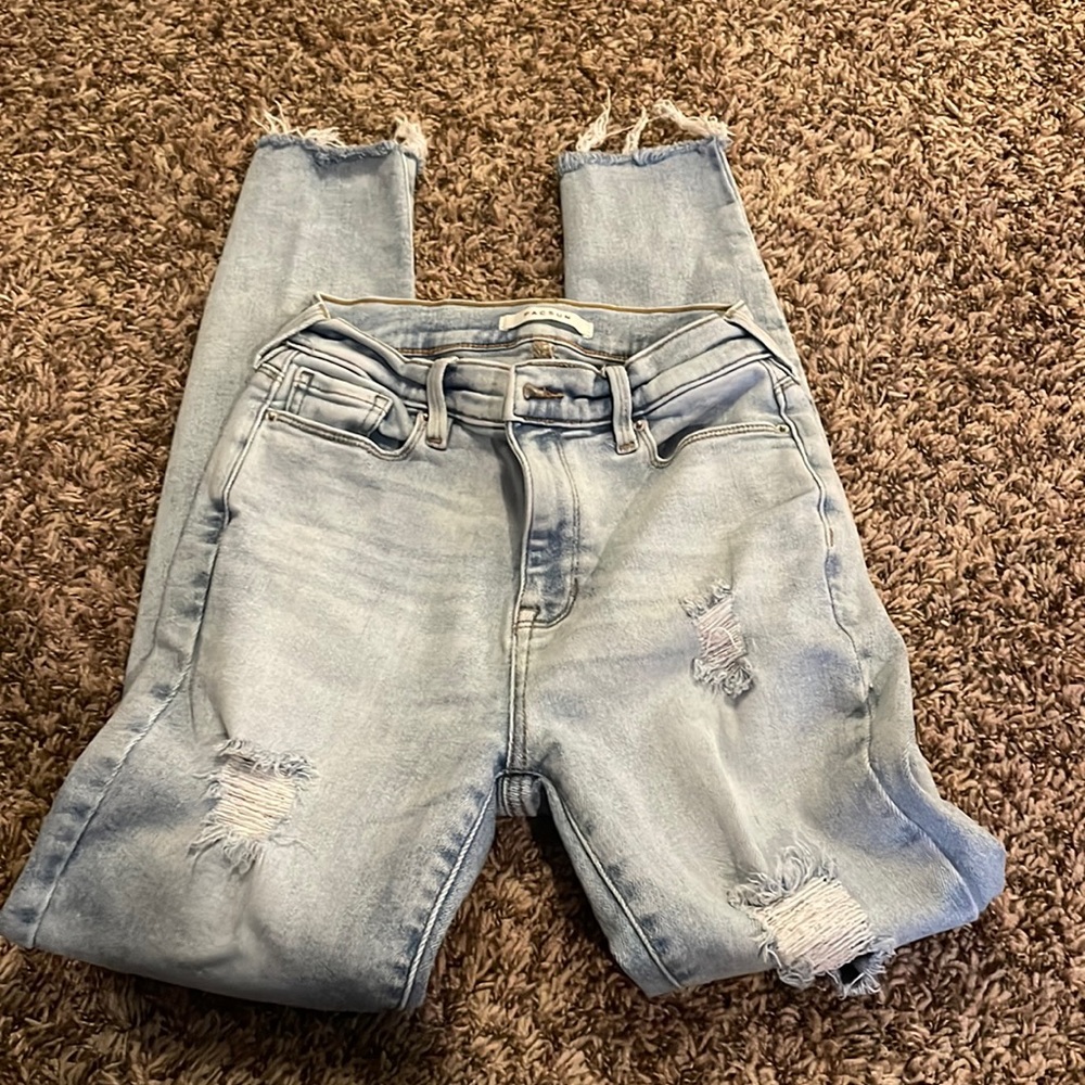PAC SUN Distressed High Rise Jeggings